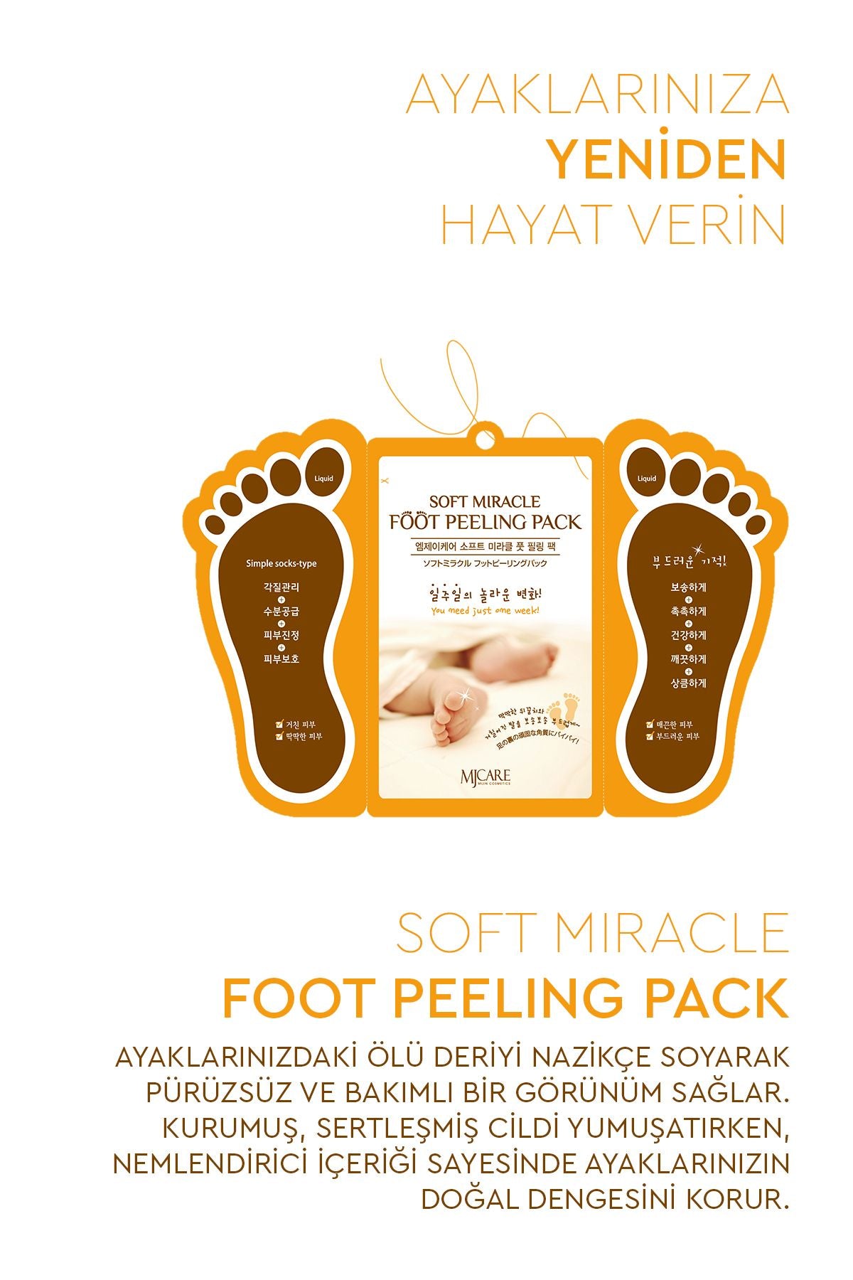 VerdaFeet Soyulabilir Ayak Maskesi