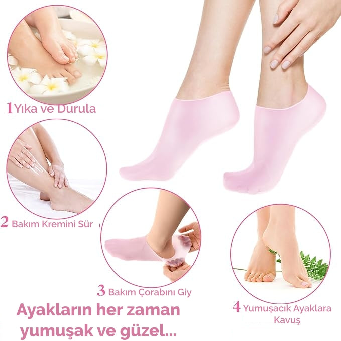 Silikon Ayak Bakım Çorabı
