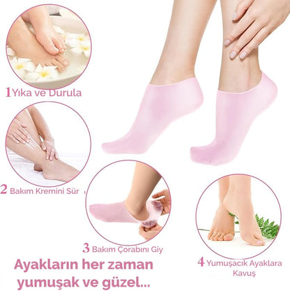 Silikon Ayak Bakım Çorabı